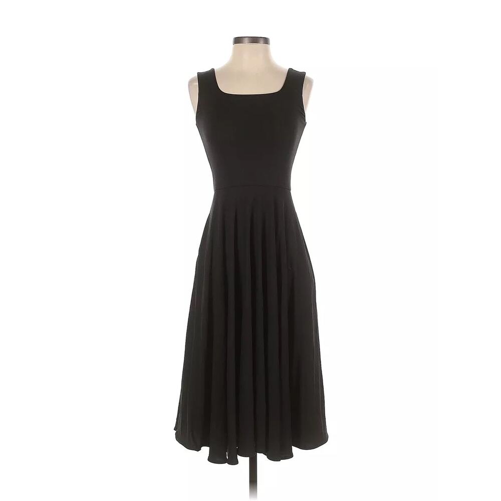 Leze The Label Black sleeveless work dress size XS